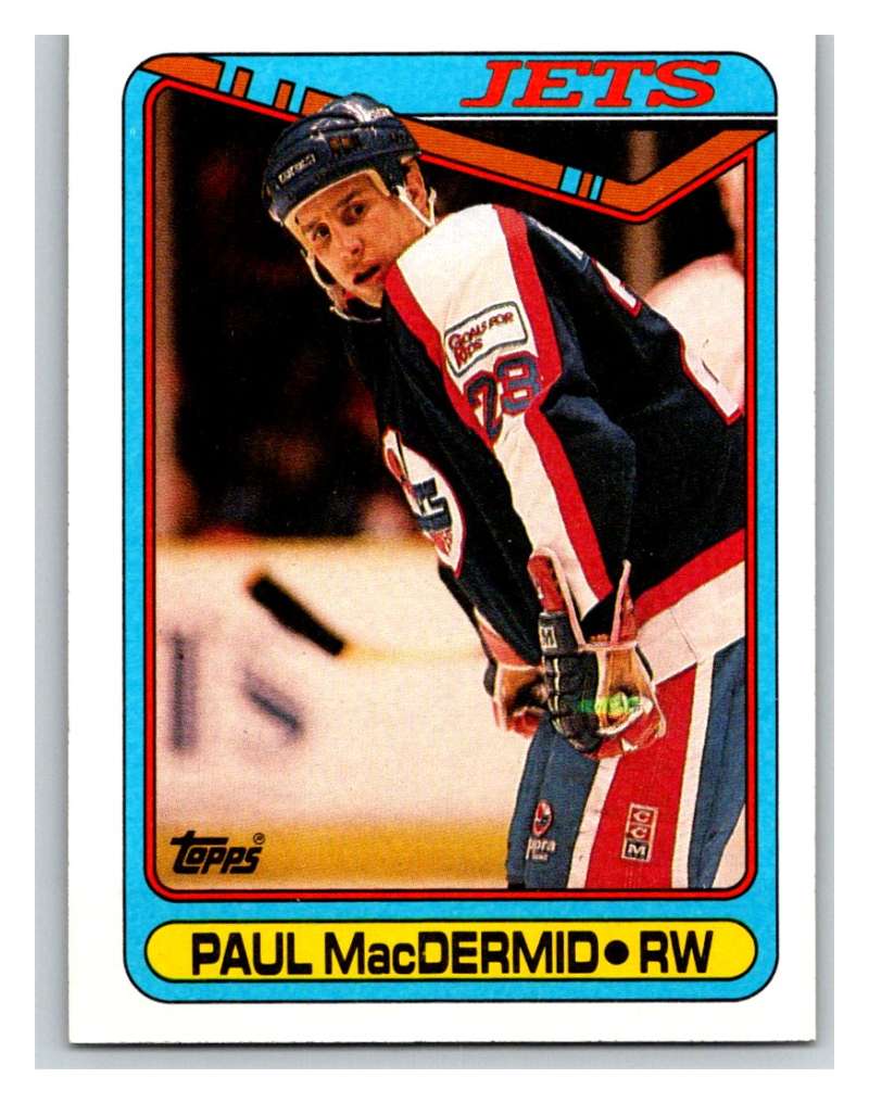 1990-91 Topps #338 Paul MacDermid Mint Image 1