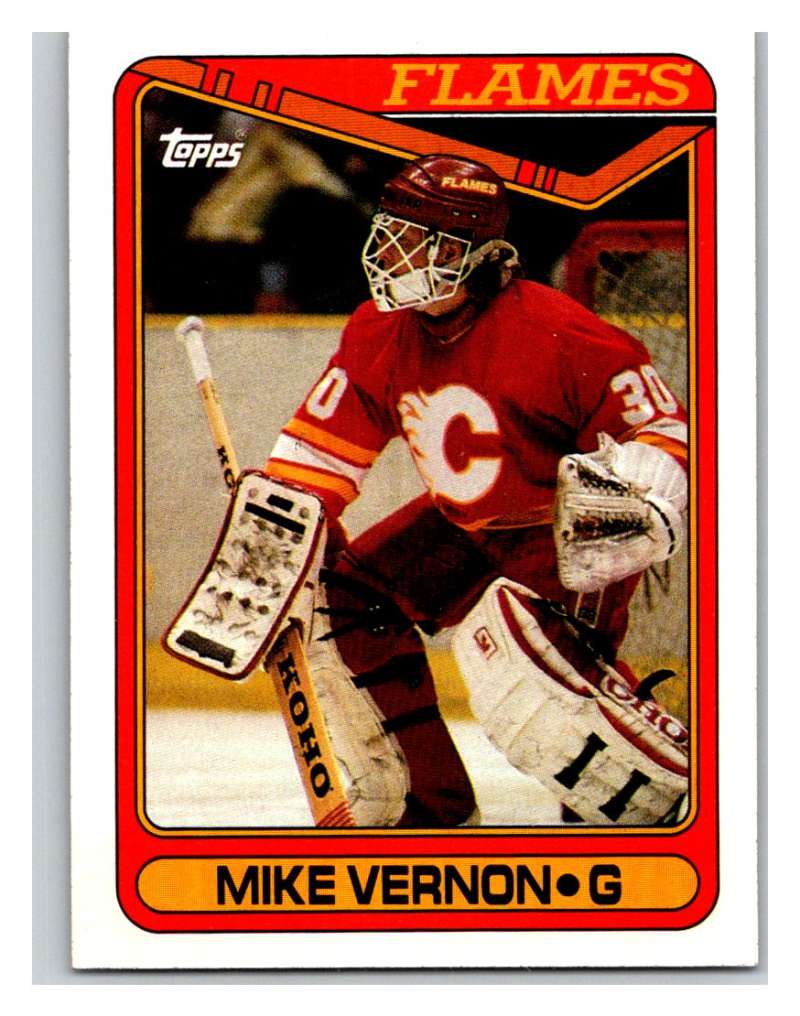 1990-91 Topps #351 Mike Vernon Mint Image 1