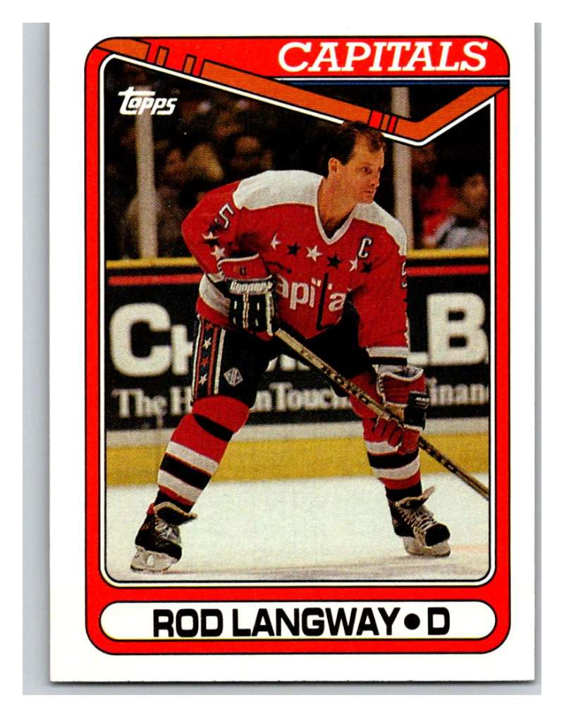 1990-91 Topps #353 Rod Langway Mint Image 1
