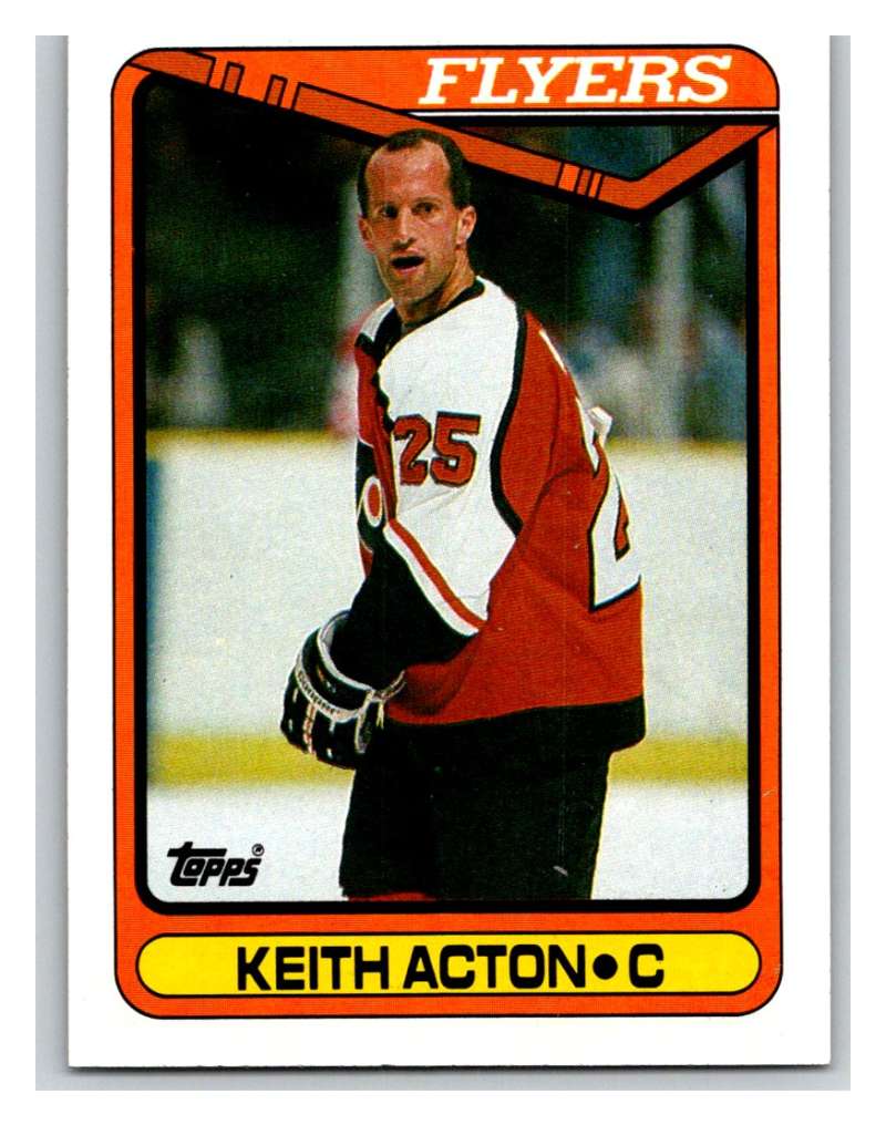 1990-91 Topps #355 Keith Acton Mint Image 1