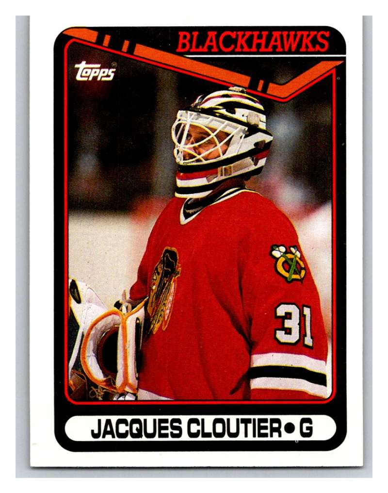 1990-91 Topps #378 Jacques Cloutier Mint Image 1