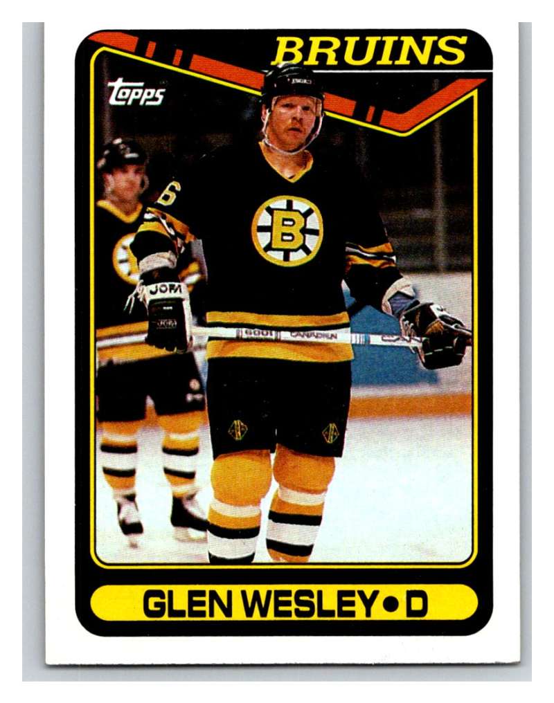 1990-91 Topps #379 Glen Wesley Mint Image 1