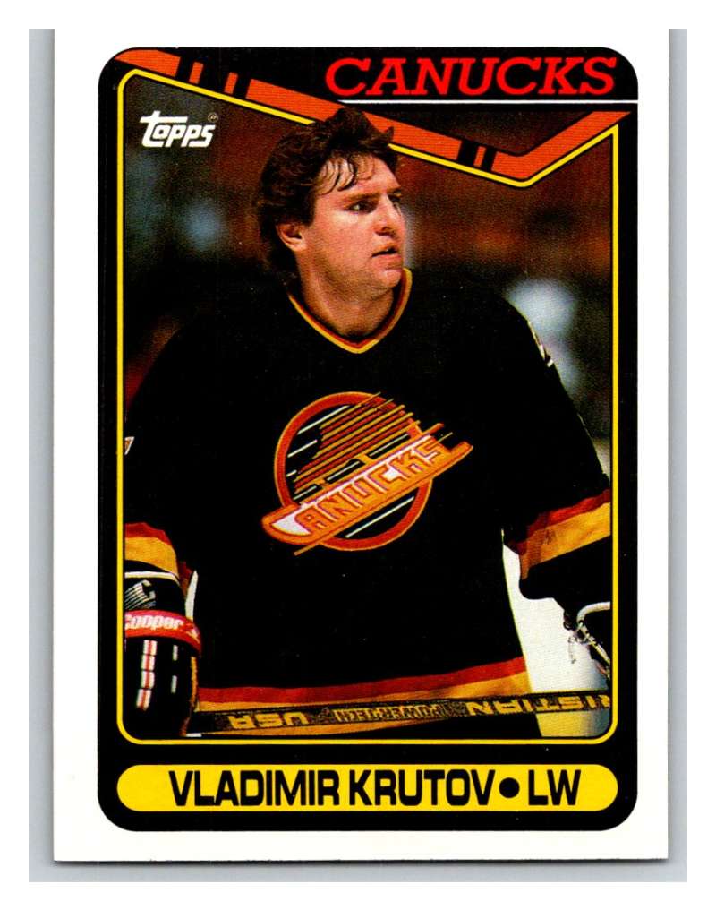1990-91 Topps #380 Vladimir Krutov Mint Image 1
