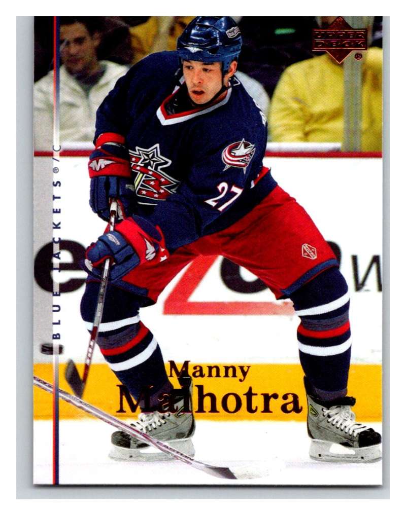 2007-08 Upper Deck #25 Manny Malhotra Blue Jackets Image 1
