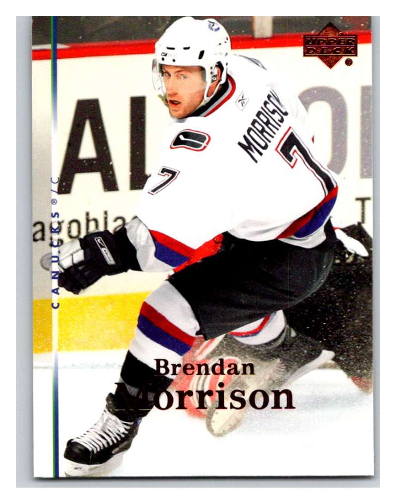 2007-08 Upper Deck #38 Brendan Morrison Canucks Image 1