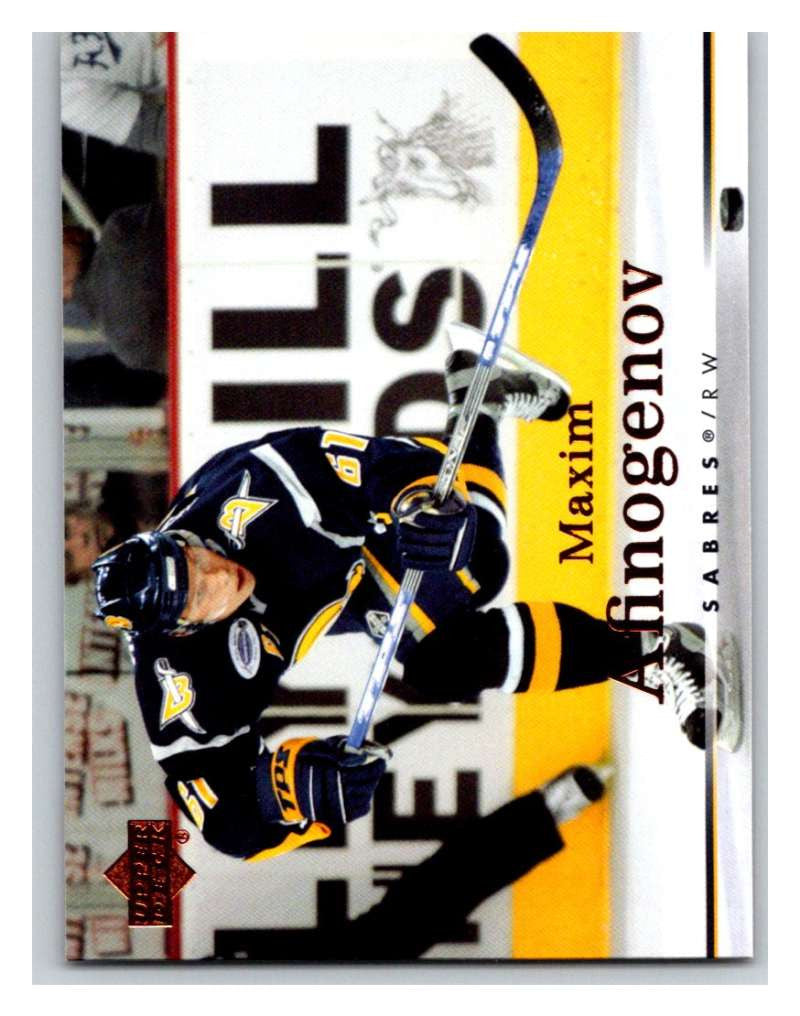 2007-08 Upper Deck #139 Maxim Afinogenov Sabres