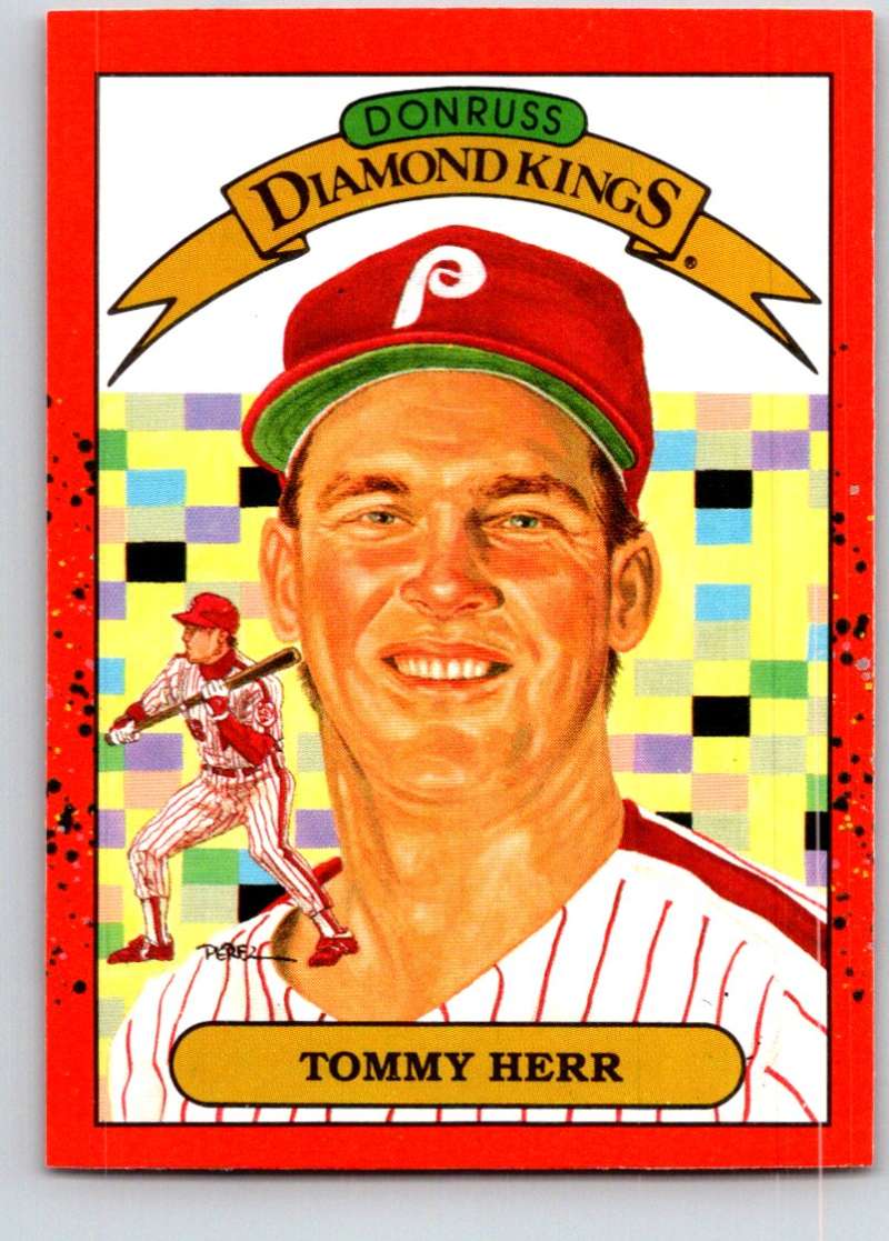 1990 Donruss #21 Tom Herr DK DP Mint Image 1