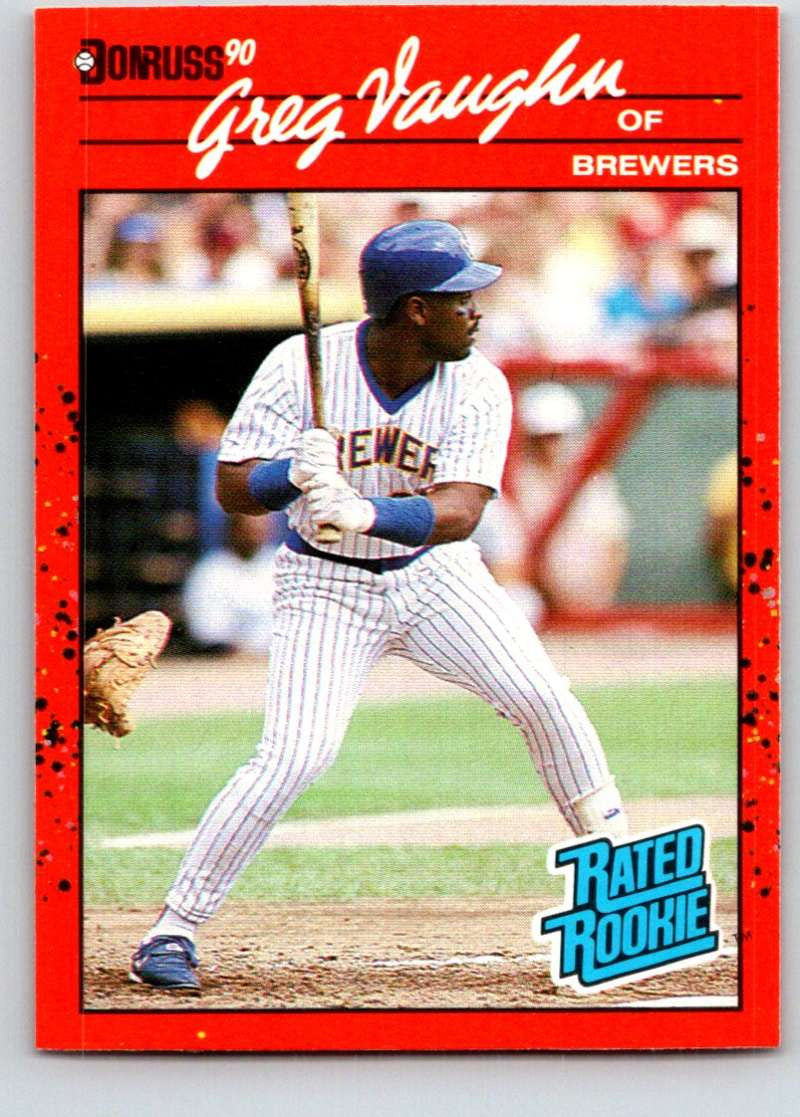 1990 Donruss #37 Greg Vaughn Mint