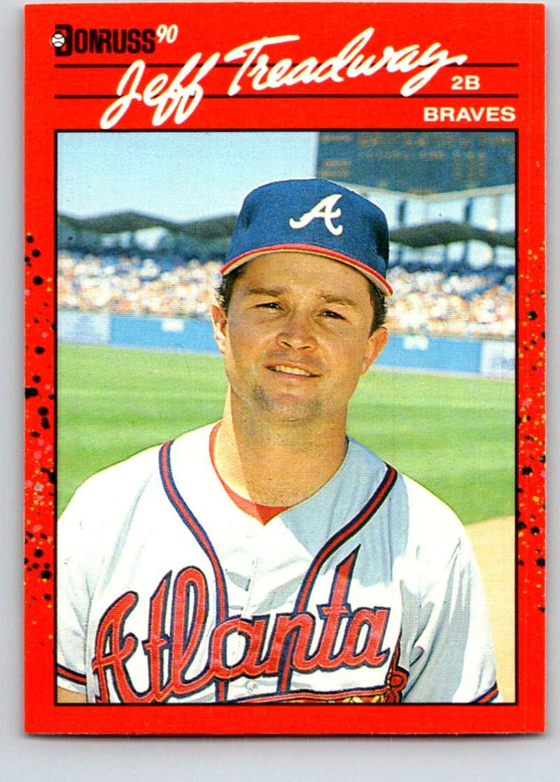 1990 Donruss #50 Jeff Treadway Mint Image 1