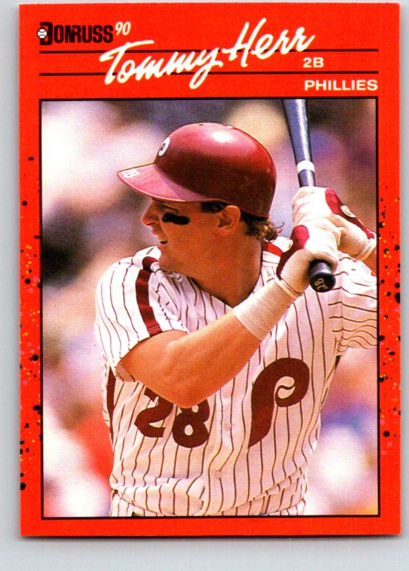 1990 Donruss #75 Tom Herr Mint Image 1