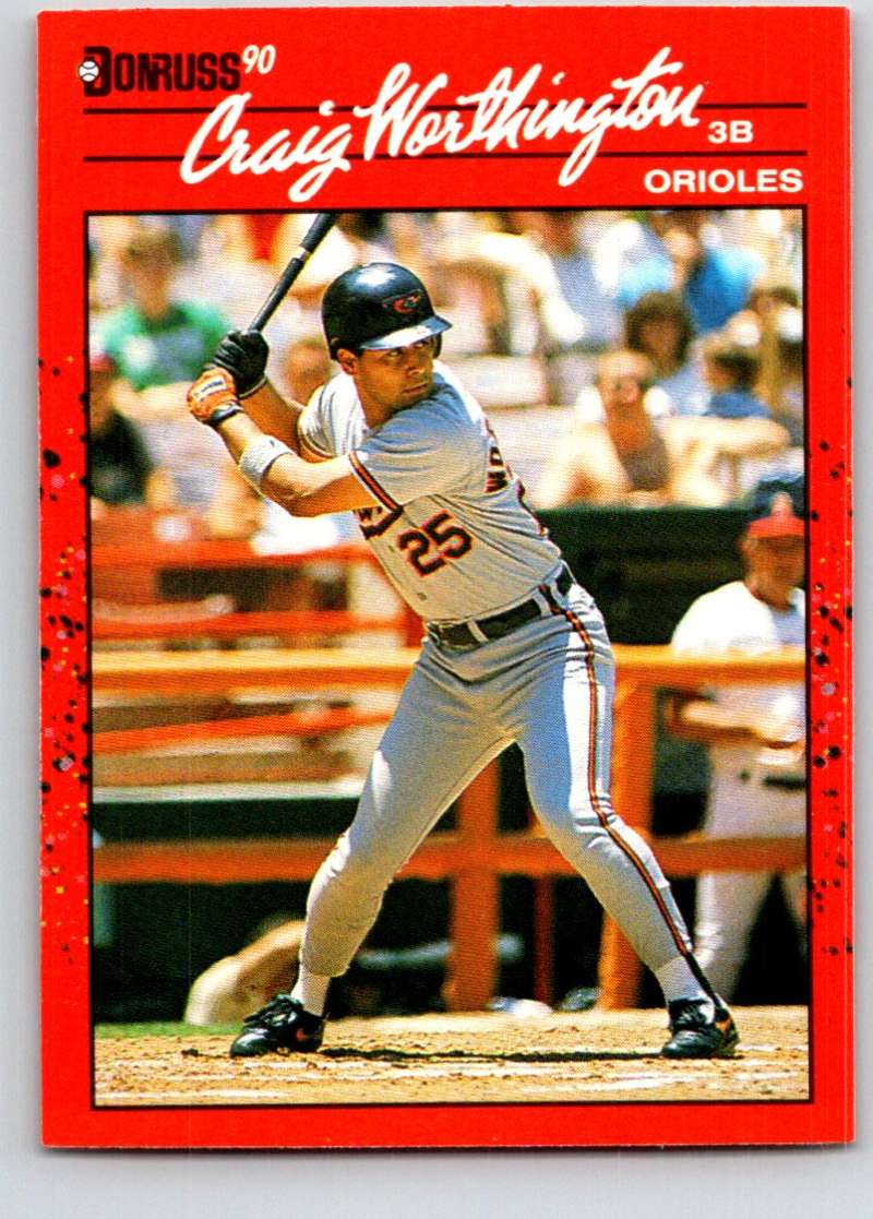 1990 Donruss #141 Craig Worthington Mint Image 1