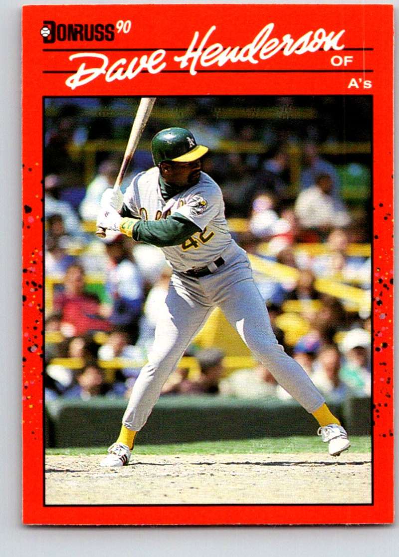 1990 Donruss #243 Dave Henderson Mint Image 1
