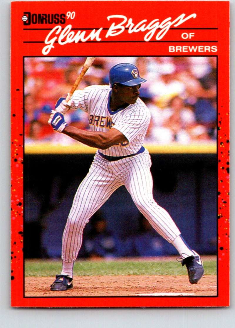 1990 Donruss #264 Glenn Braggs Mint Image 1