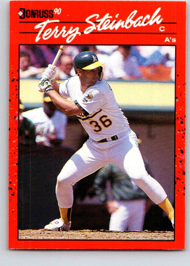1990 Donruss #268 Terry Steinbach Mint Image 1
