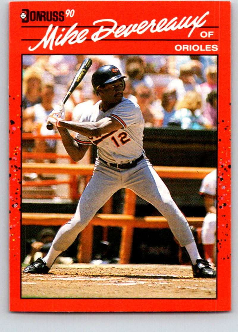 1990 Donruss #282 Mike Devereaux Mint Image 1