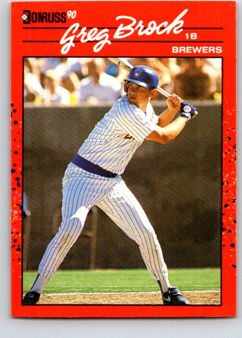 1990 Donruss #293 Greg Brock Mint Image 1