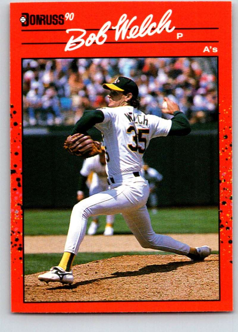 1990 Donruss #332 Bob Welch Mint Image 1