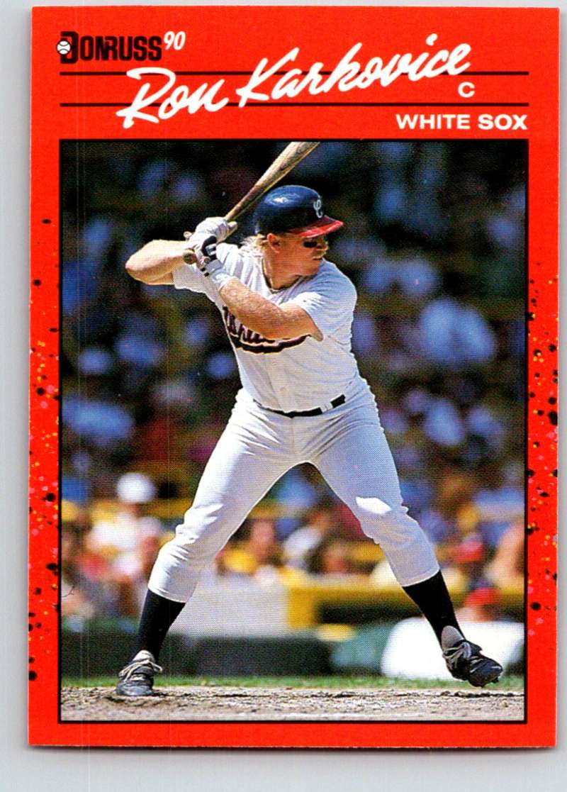 1990 Donruss #413 Ron Karkovice Mint Image 1