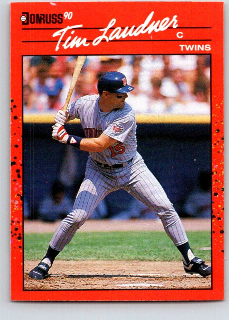 1990 Donruss #419 Tim Laudner Mint Image 1