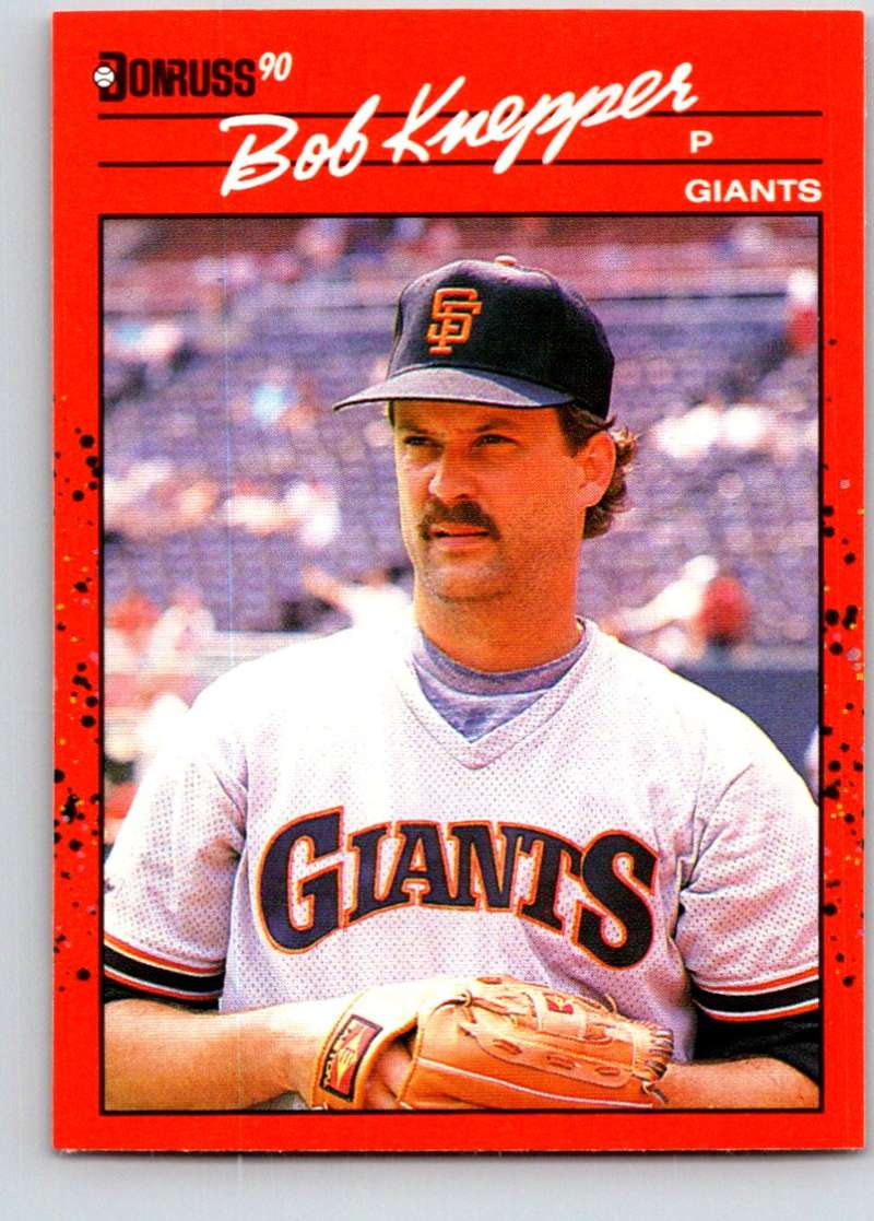 1990 Donruss #485 Bob Knepper Mint Image 1
