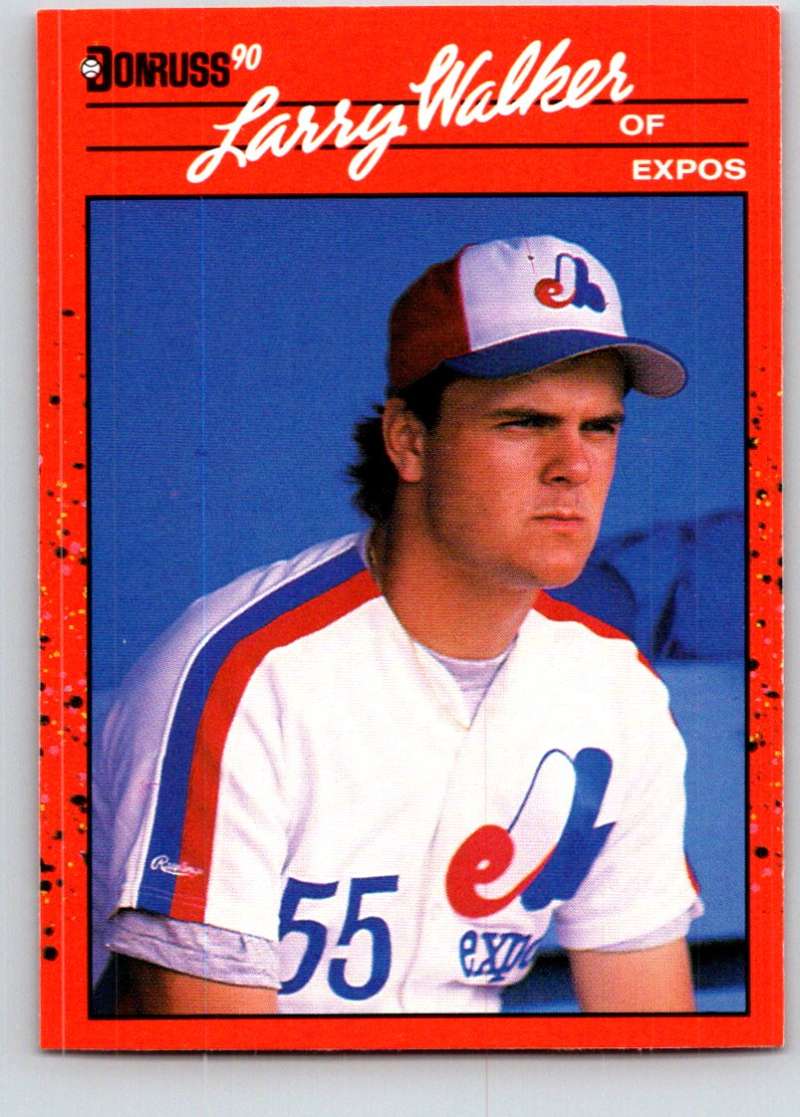1990 Donruss #578 Larry Walker Mint RC Rookie Image 1