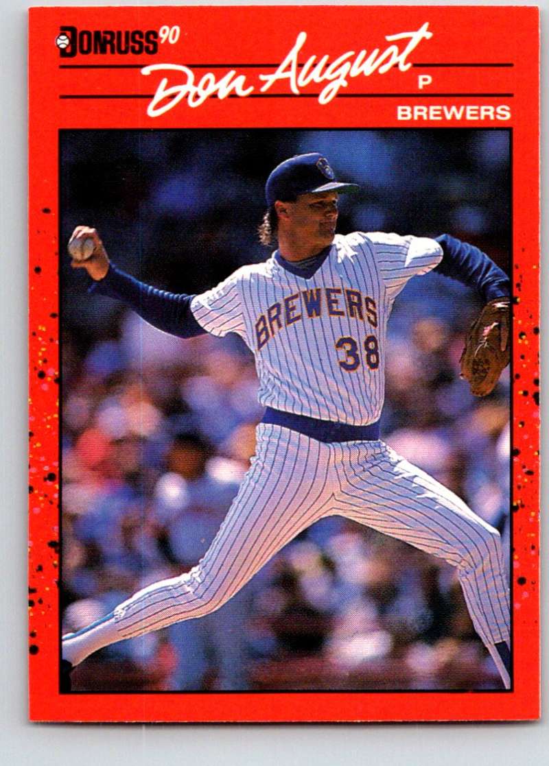1990 Donruss #617 Don August DP Mint Image 1