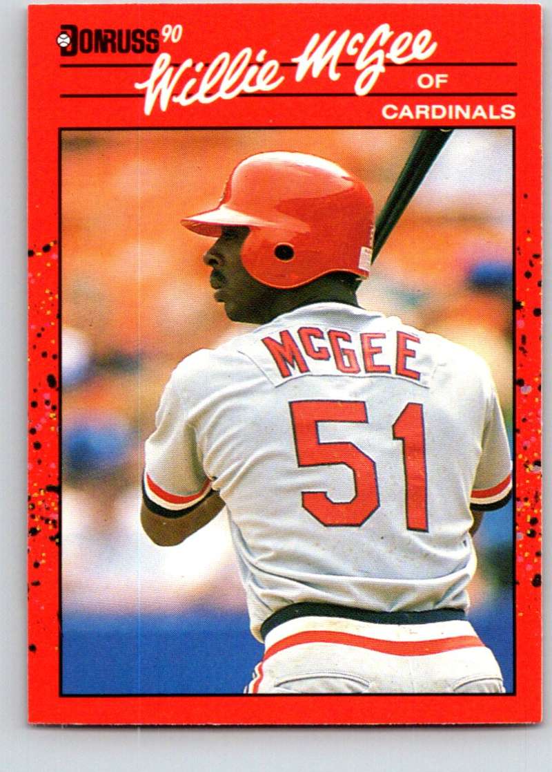 1990 Donruss #632 Willie McGee Mint Image 1