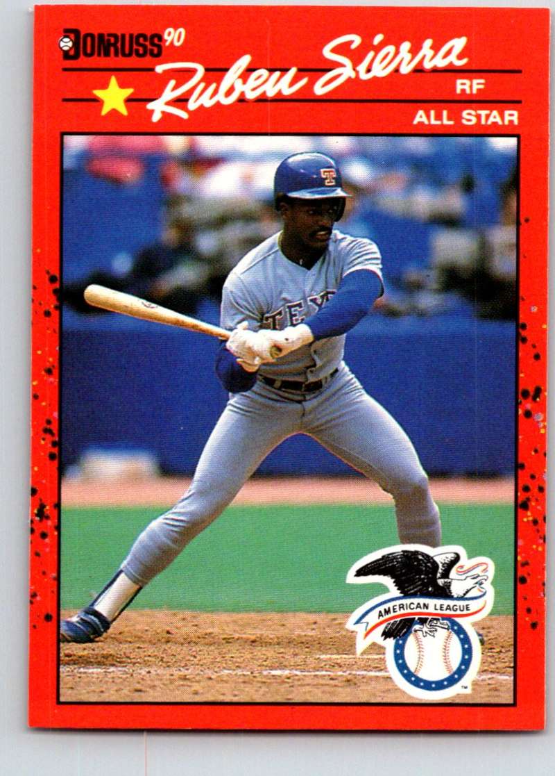 1990 Donruss #673 Ruben Sierra ERR AS Mint Image 1