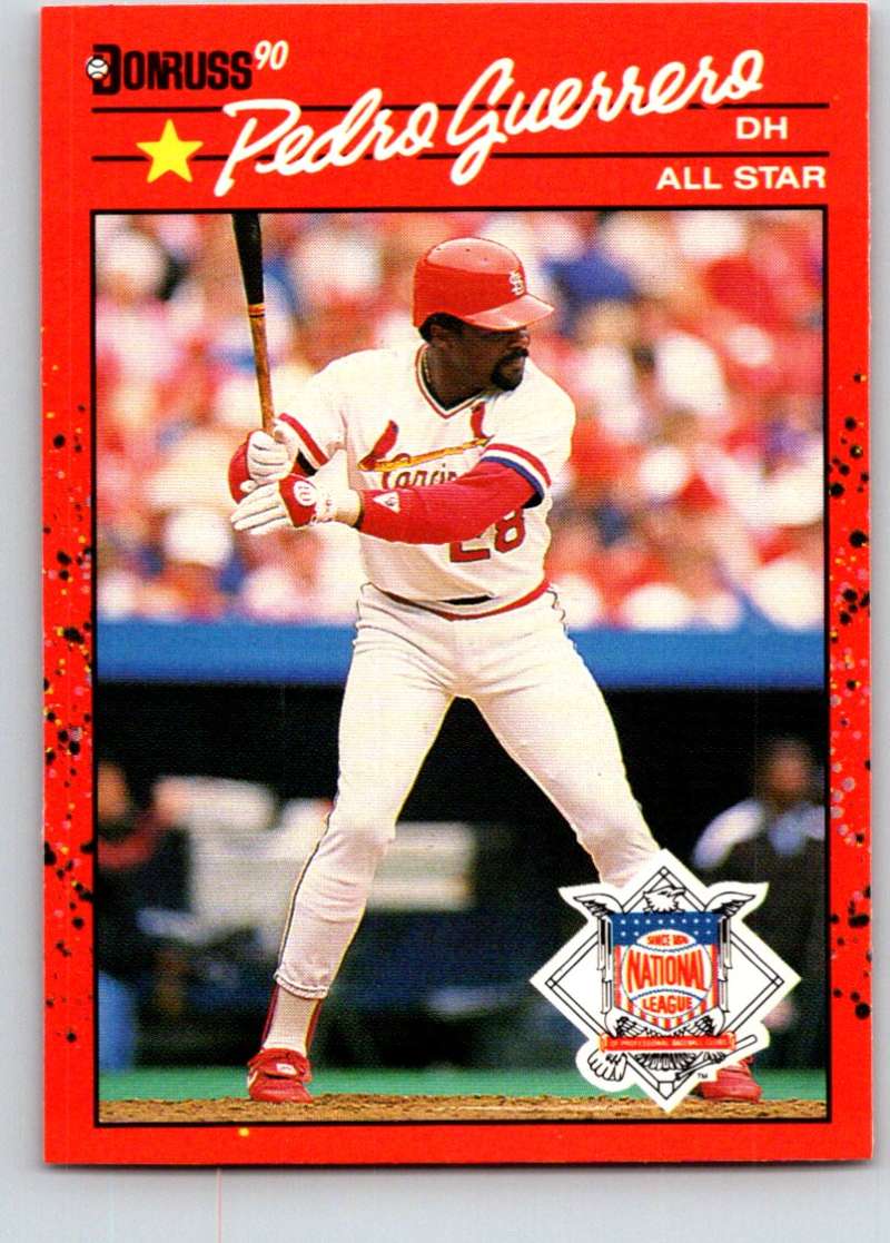 1990 Donruss #674 Pedro Guerrero AS Mint Image 1