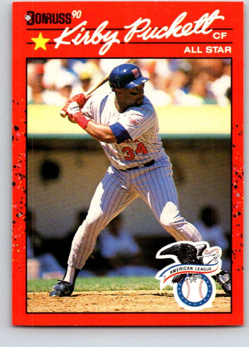 1990 Donruss #683 Kirby Puckett ERR AS Mint Image 1