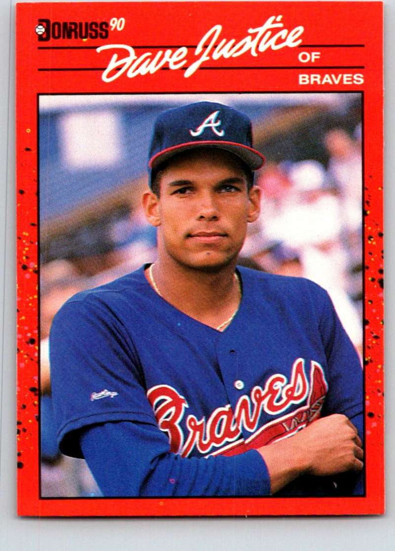 1990 Donruss #704 David Justice Mint RC Rookie Image 1