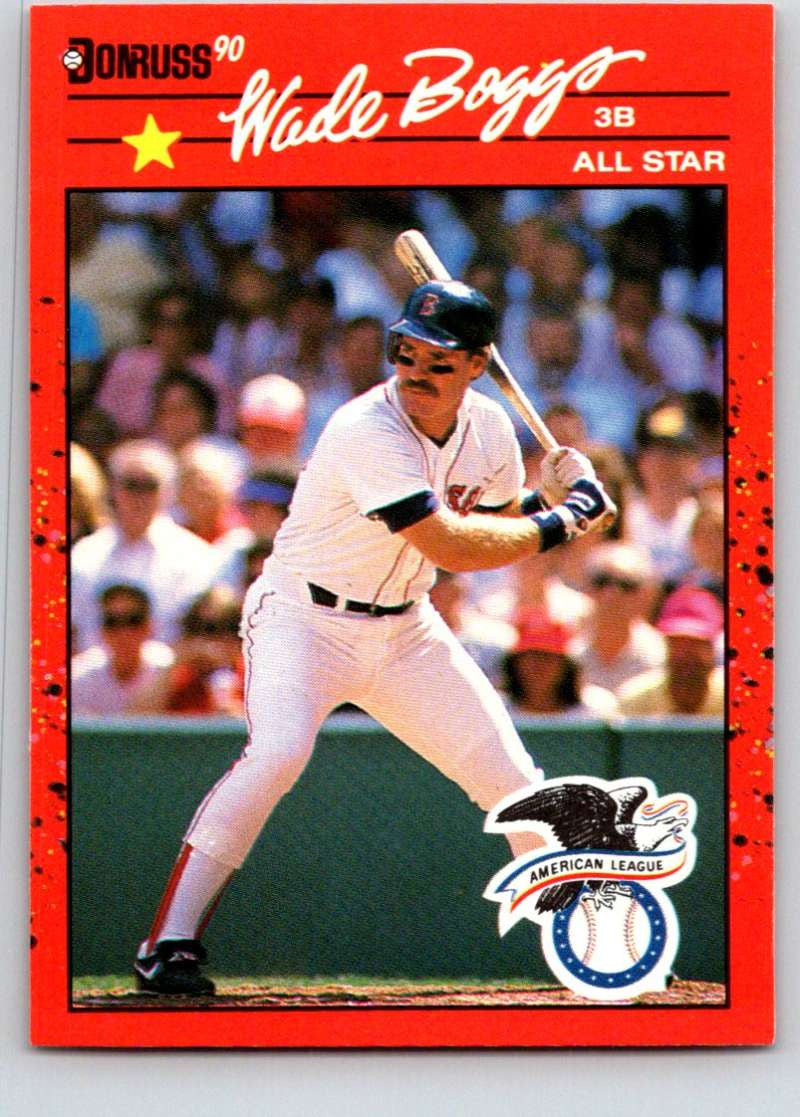 1990 Donruss #712 Wade Boggs ERR AS Mint