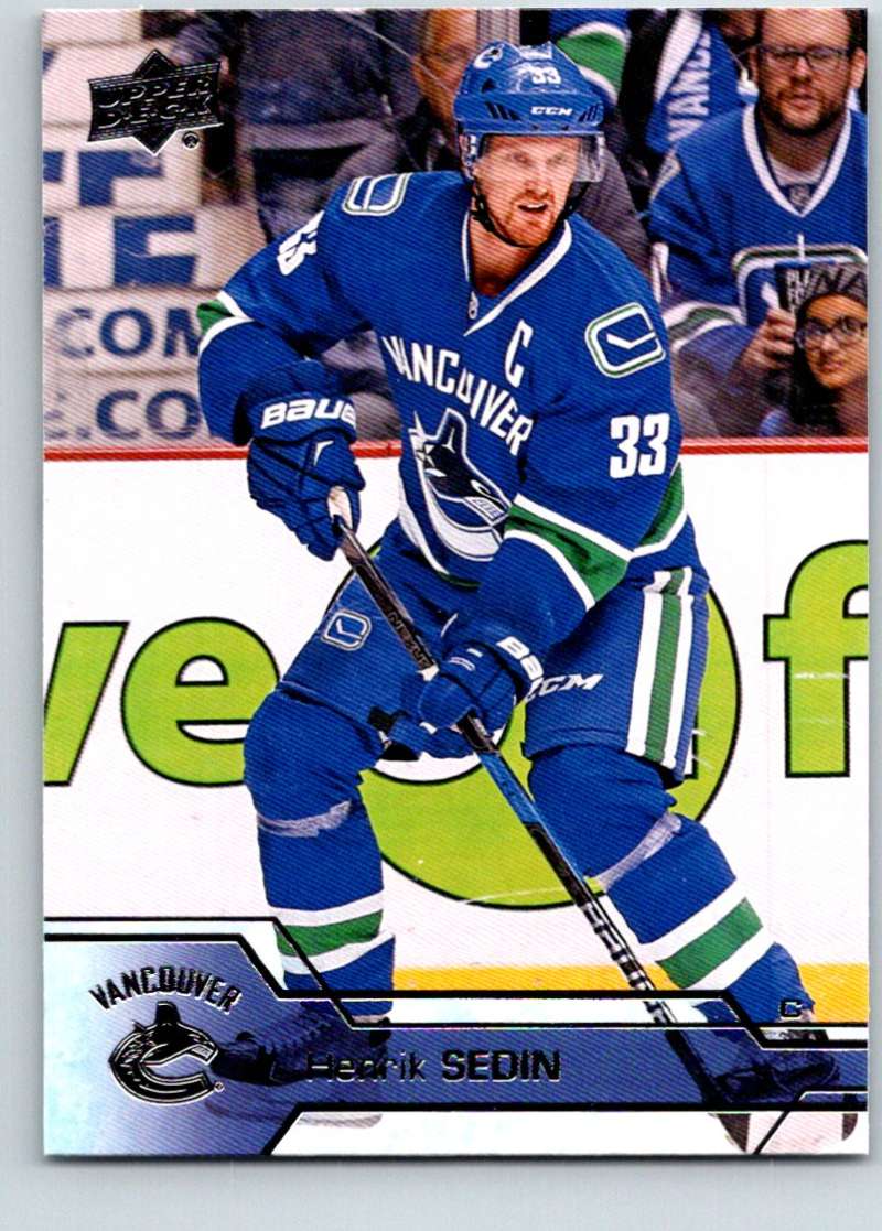 2016-17 Upper Deck #432 Henrik Sedin Mint Image 1