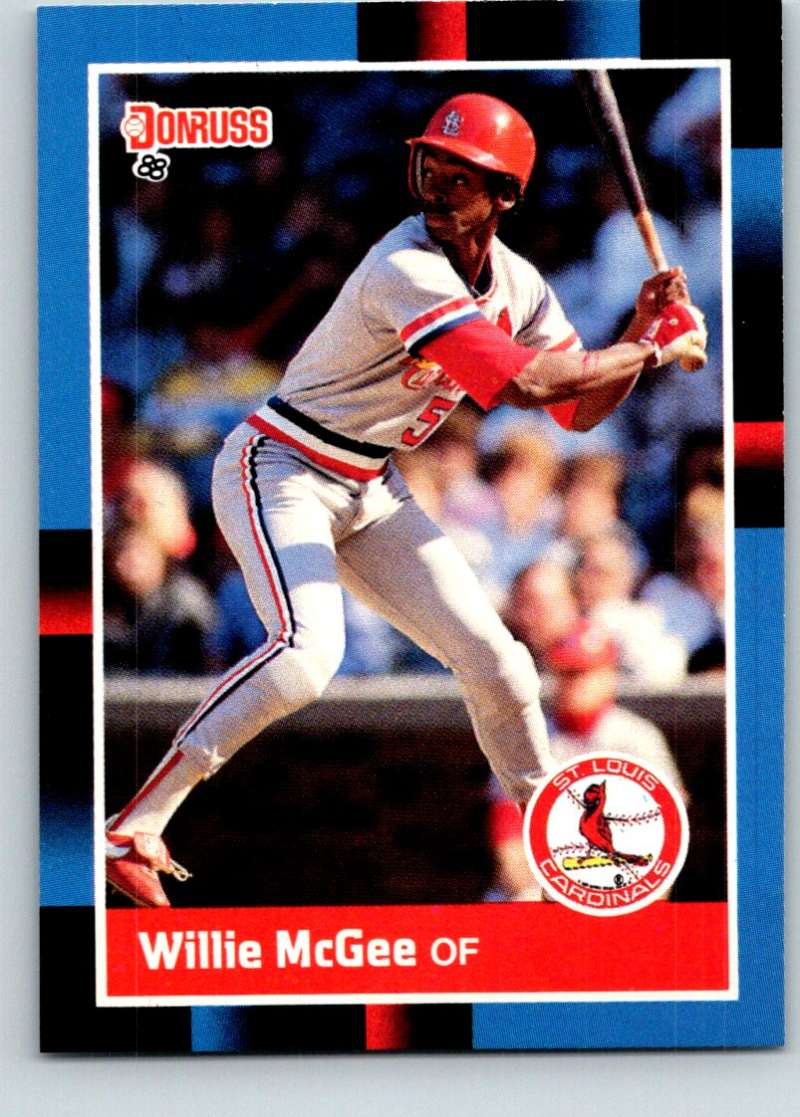 1988 Donruss #307 Willie McGee Mint Image 1