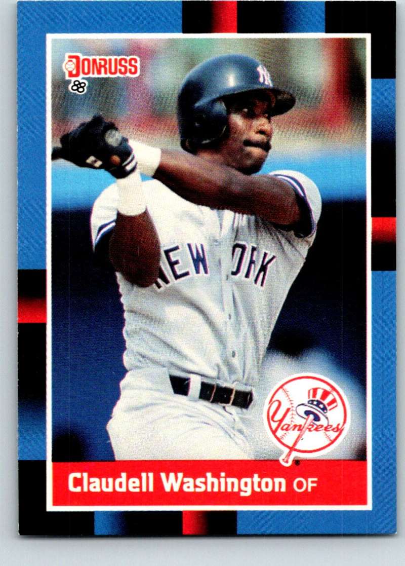 1988 Donruss #340 Claudell Washington Mint Image 1