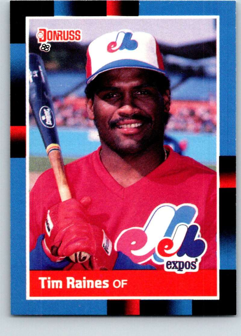 1988 Donruss #345 Tim Raines Mint Image 1