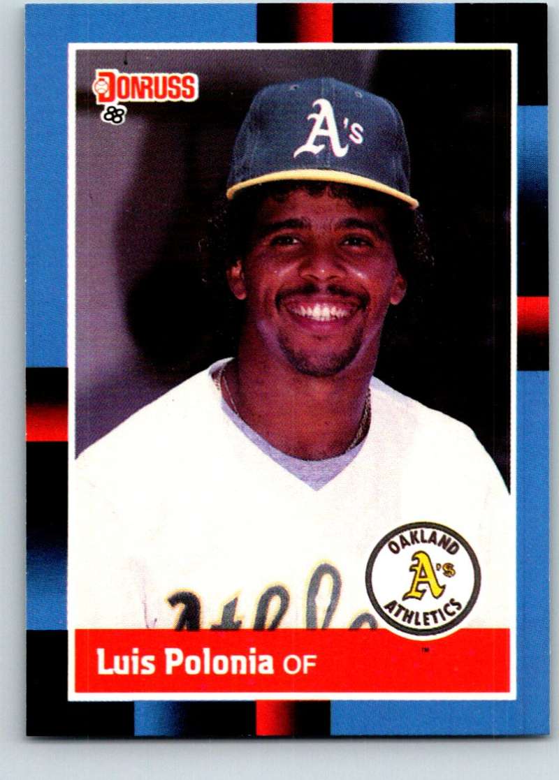 1988 Donruss #425 Luis Polonia Mint RC Rookie Image 1