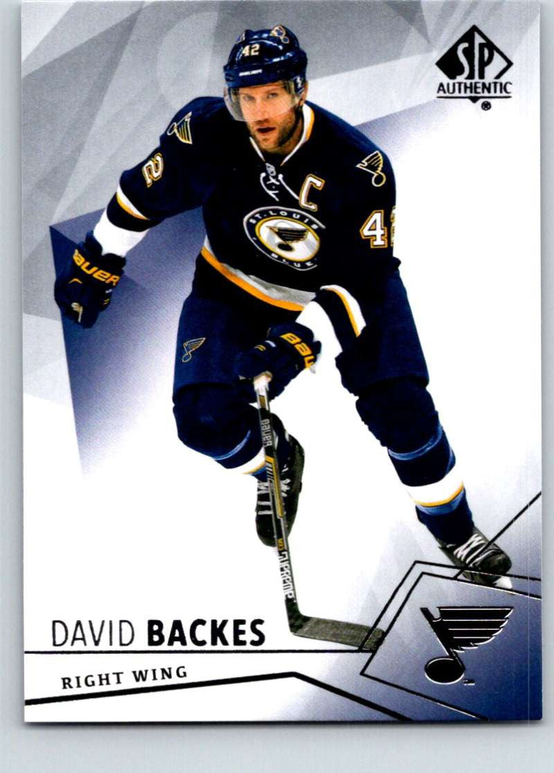 2015-16 Upper Deck SP Authentic #69 David Backes Blues
