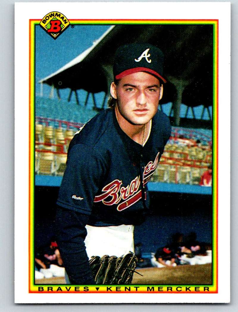 1990 Bowman #6 Kent Mercker Mint RC Rookie Image 1