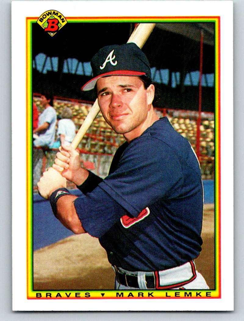 1990 Bowman #11 Mark Lemke Mint Image 1