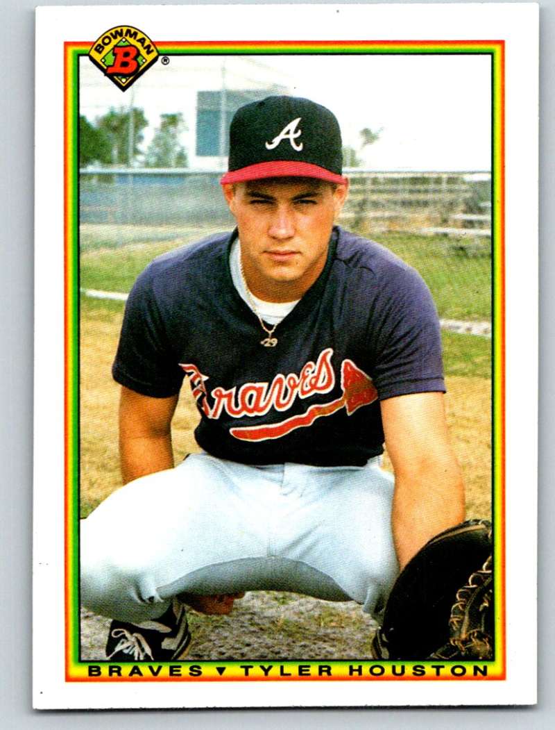 1990 Bowman #14 Tyler Houston Mint RC Rookie Image 1