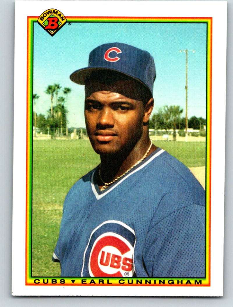 1990 Bowman #34 Earl Cunningham UER Mint RC Rookie Image 1