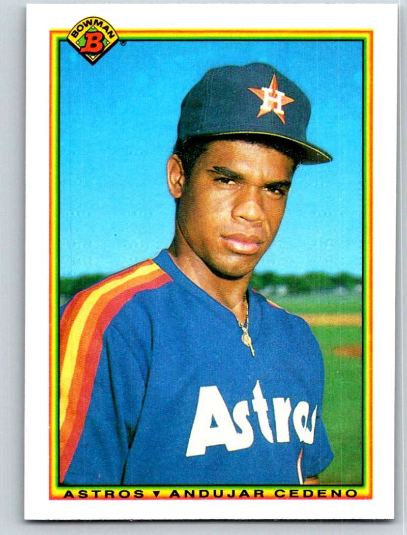 1990 Bowman #77 Andujar Cedeno Mint RC Rookie Image 1