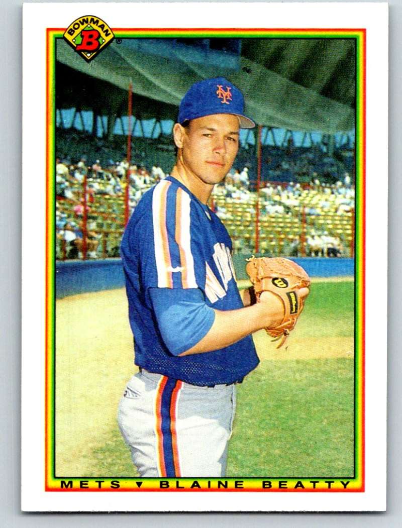 1990 Bowman #130 Blaine Beatty Mint RC Rookie Image 1
