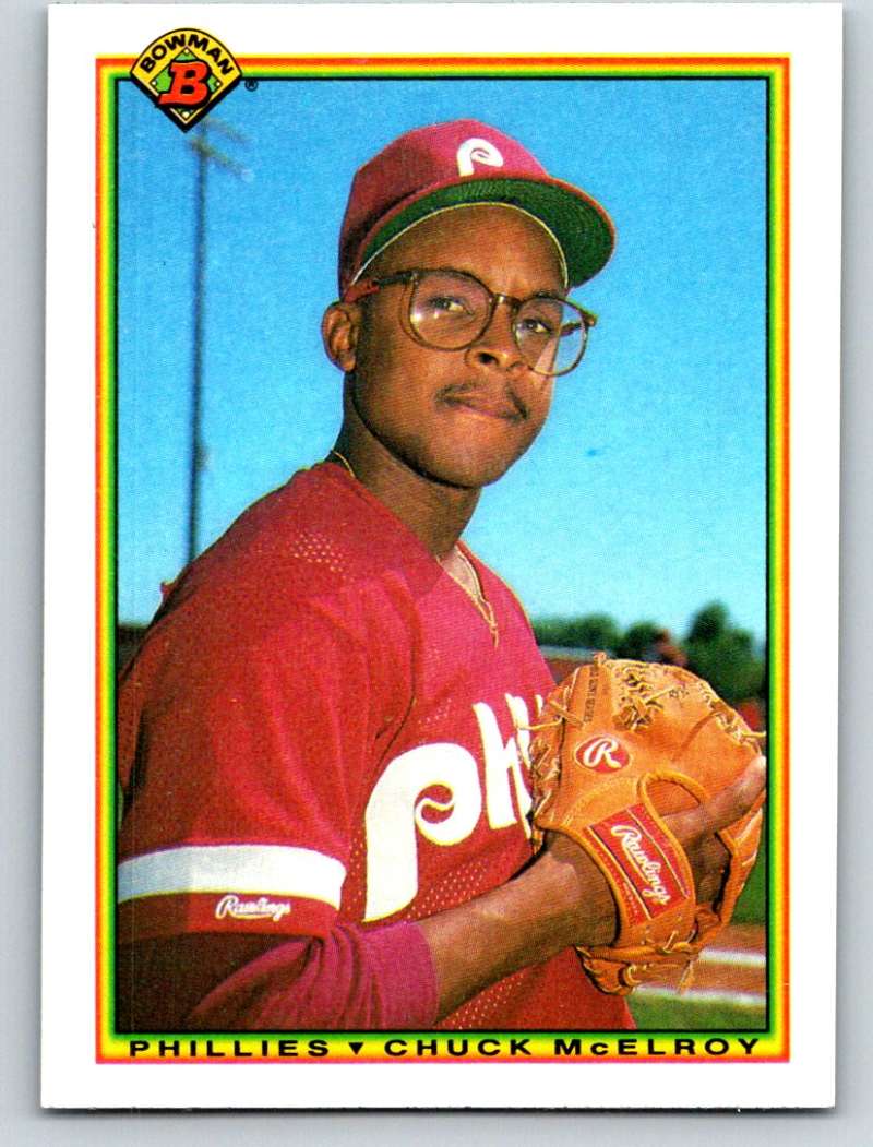 1990 Bowman #150 Chuck McElroy Mint RC Rookie Image 1