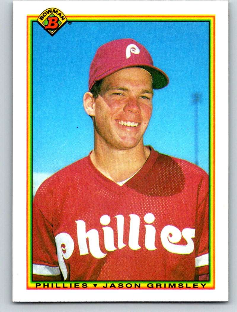 1990 Bowman #151 Jason Grimsley Mint RC Rookie Image 1