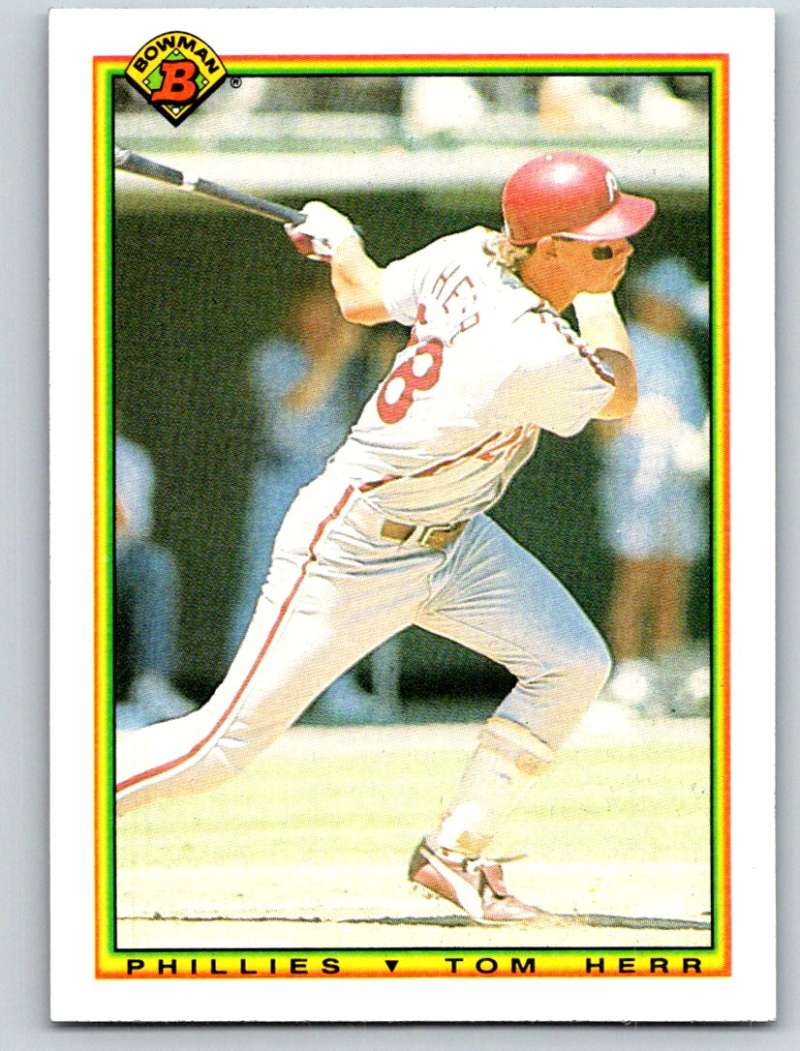 1990 Bowman #159 Tom Herr Mint Image 1
