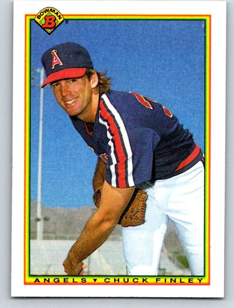 1990 Bowman #289 Chuck Finley Mint Image 1
