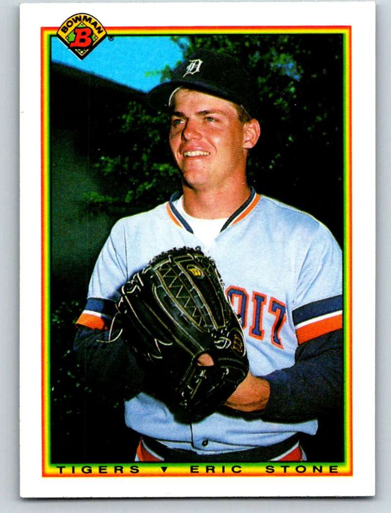 1990 Bowman #348 Eric Stone Mint RC Rookie Image 1