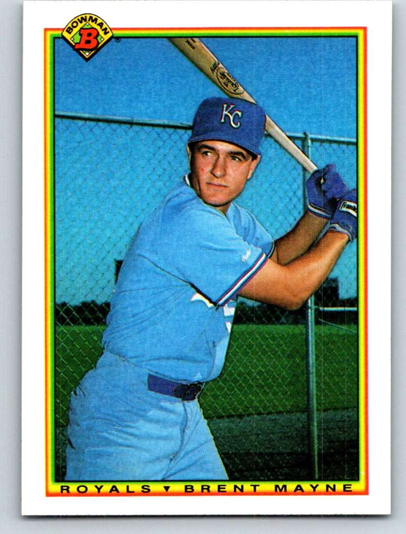 1990 Bowman #372 Brent Mayne Mint RC Rookie Image 1